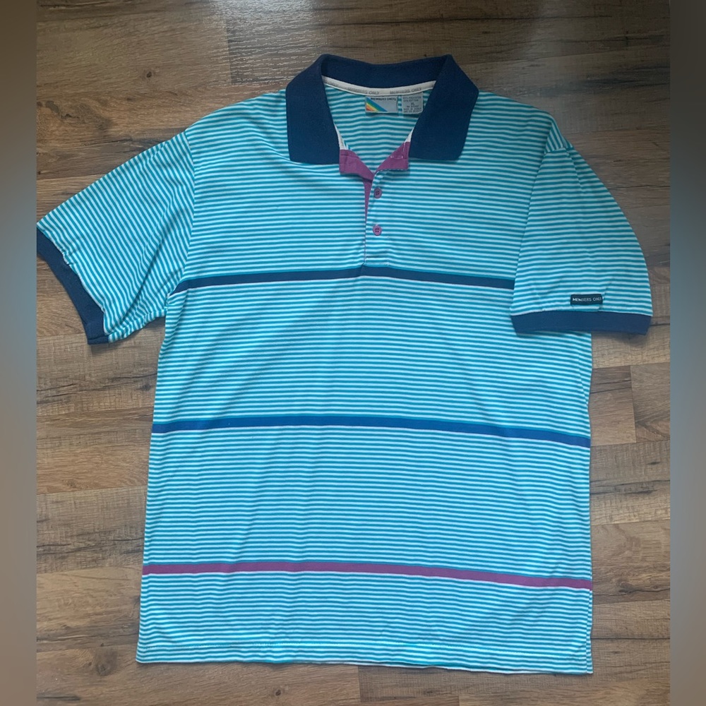 Vintage  Members Only  Polo Shirt Size-XL